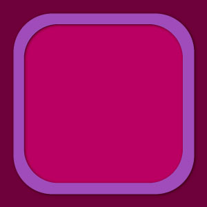 Rahmen in lila mit pinkem Hintergrund