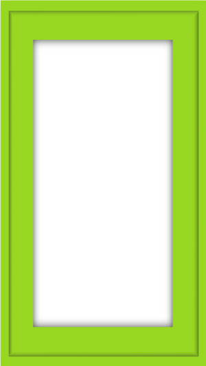 grüner Bilderrahmen mit wei&szligem Hintergrund